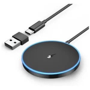 LED Magnet Charging Pad Mag Safe Charger with Dual Charging Ports
